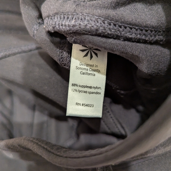 Athleta Joggers Crop black S Zip pockets Pants - Picture 7 of 10